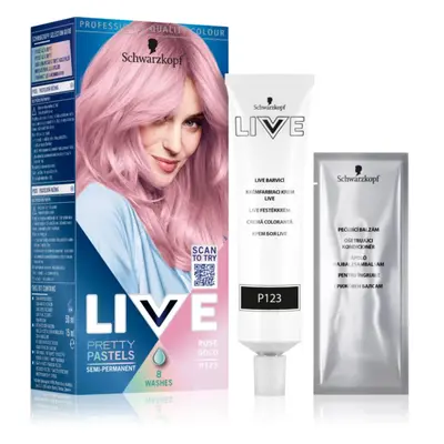 Schwarzkopf LIVE Ultra Brights or Pastel semi-permanentní barva na vlasy odstín 123 Rose Gold