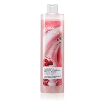 Avon Senses Irresistible Cappuccino Swirl povzbuzující sprchový krém 500 ml