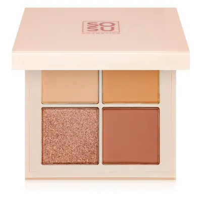 SOSU Cosmetics Eyeshadow Quad paletka očních stínů odstín Nude 4.8 g