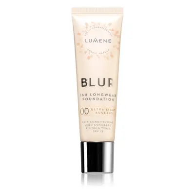 Lumene Blur 16h Longwear dlouhotrvající make-up SPF 15 odstín 00 Ultra Light 30 ml