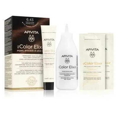 Apivita My Color Elixir barva na vlasy bez amoniaku odstín 6.43 Dark Blonde Copper Gold 1 ks