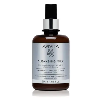 Apivita Cleansing Milk Face & Eyes čisticí mléko 3 v 1 na obličej a oči 300 ml