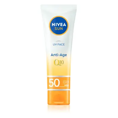 NIVEA SUN pleťový krém na opalování proti vráskám Q10 SPF 50 50 ml