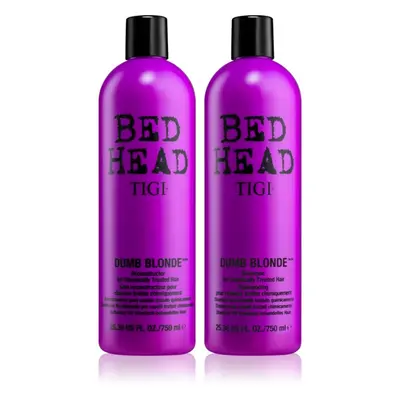 TIGI Bed Head Dumb Blonde výhodné balení pro barvené vlasy pro ženy