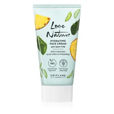 Oriflame Love Nature Organic Aloe Vera & Pineapple hydratační pleťový krém 50 ml