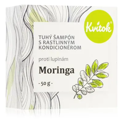 Kvitok Moringa organický tuhý šampon proti lupům 50 g