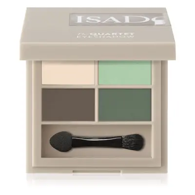 IsaDora The Eyeshadow Quartet paletka očních stínů odstín 02 Neo Mint 3.5 g