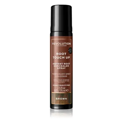 Revolution Haircare Root Touch Up sprej pro okamžité zakrytí odrostů odstín Brown 75 ml