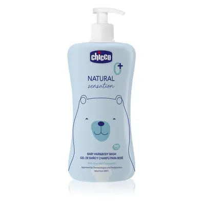 Chicco Natural Sensation Baby šampon a sprchový gel pro děti od narození 0+ 500 ml