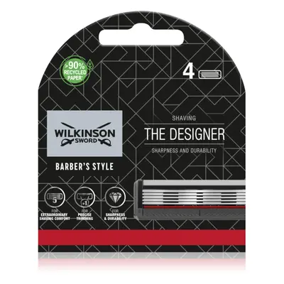 Wilkinson Sword Barbers Style The Architect náhradní břity 4 ks