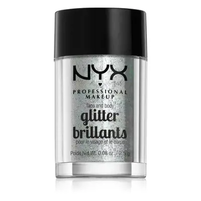 NYX Professional Makeup Face & Body Glitter Brillants třpytky na obličej i tělo odstín 07 Ice 2.