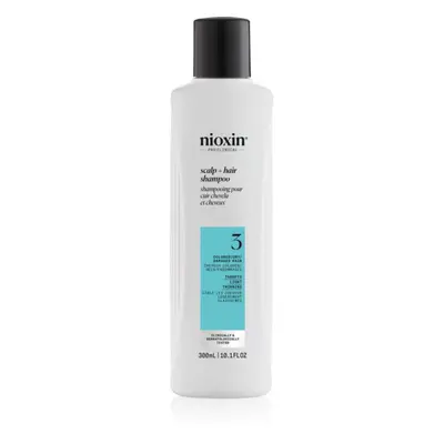 Nioxin System 3 Scalp + Hair Shampoo čisticí šampon pro barvené řídnoucí vlasy 300 ml