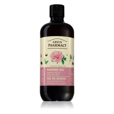 Green Pharmacy Damask Rose & Shea Butter Shower Gel jemný sprchový gel 500 ml