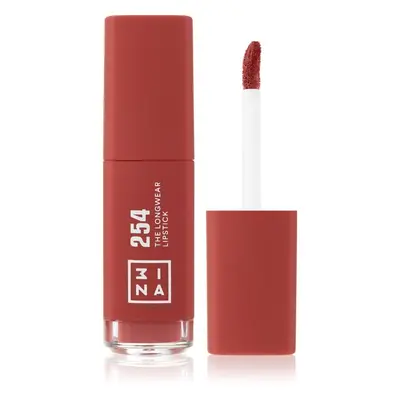 3INA The Longwear Lipstick dlouhotrvající tekutá rtěnka odstín 254 - Dark pink nude 6 ml