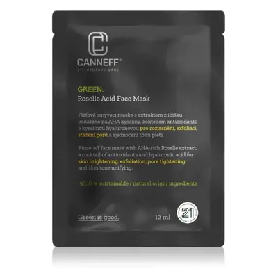 Canneff Green Roselle Acid Face Mask exfoliační maska s AHA kyselinami 12 ml