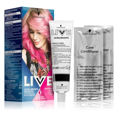 Schwarzkopf LIVE Ultra Brights or Pastel semi-permanentní barva na vlasy odstín 093 Shocking Pin