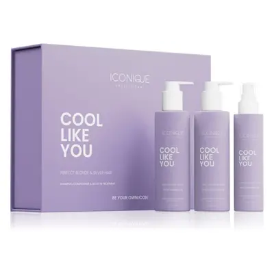 ICONIQUE Professional COOL LIKE YOU Perfect Blonde & Silver Violet sada neutralizující žluté tón