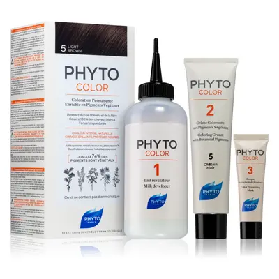 Phyto Color barva na vlasy bez amoniaku odstín 5 Light Brown 1 ks