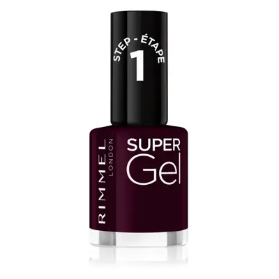 Rimmel Super Gel gelový lak na nehty bez užití UV/LED lampy odstín 064 Plum Pudding 12 ml