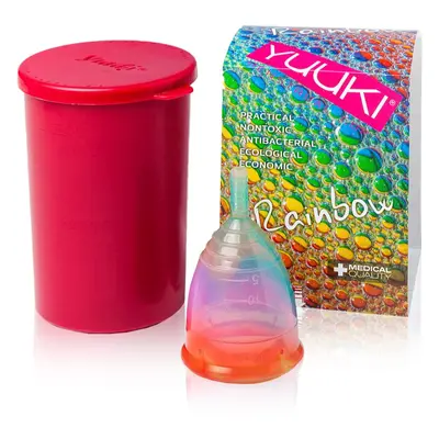 Yuuki Rainbow Jolly 1 + kelímek menstruační kalíšek velikost large (⌀ 46 mm, 24 ml) 1 ks