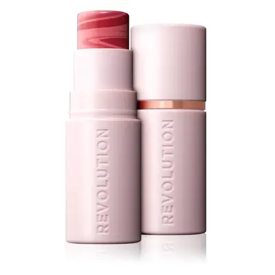 Makeup Revolution Skin Silk Blush Stick krémová tvářenka v tyčince odstín Rose Nude Pink 4.5 g