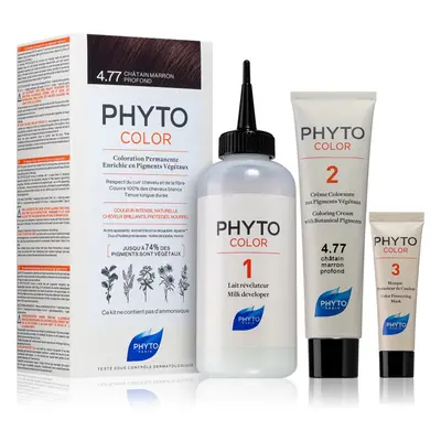 Phyto Color barva na vlasy bez amoniaku odstín 4.77 Intense Chestnut Brown 1 ks