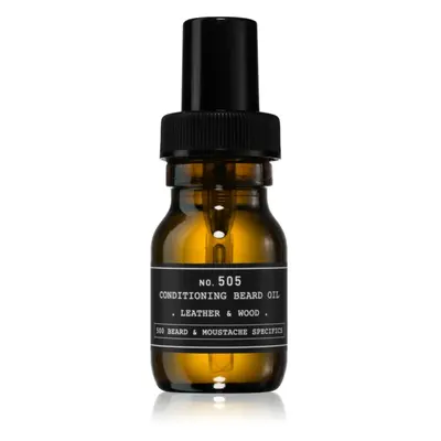 Depot No. 505 Conditioning Beard Oil olej na vousy Leather & Wood 30 ml