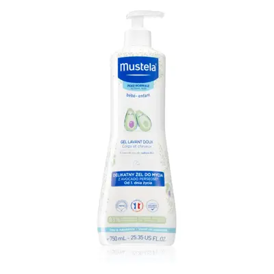 Mustela Bébé Bain tělový a vlasový mycí gel pro děti 750 ml