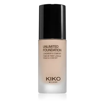 KIKO Milano Unlimited Foundation dlouhotrvající tekutý make-up s matným efektem odstín 01 Rose 3