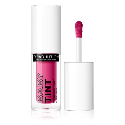 Revolution Relove Baby Tint tekutá tvářenka a lesk na rty odstín Fuchsia 1.4 ml