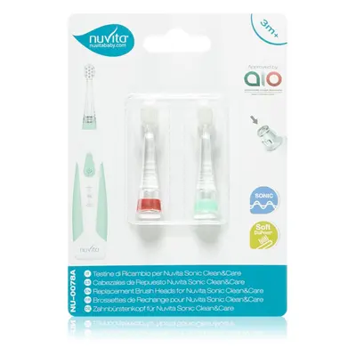 Nuvita Sonic Clean&Care Replacement Brush Heads náhradní hlavice pro sonický bateriový zubní kar