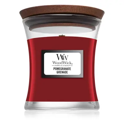 Woodwick Pomegranate vonná svíčka s dřevěným knotem 85 g