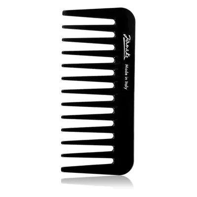 Janeke Black Line Small Supercomb hřeben na vlasy k nanášení gelových produktů 11 × 5 cm 1 ks