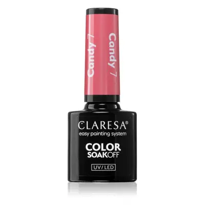 Claresa SoakOff UV/LED Color Candy gelový lak na nehty odstín 7 5 g