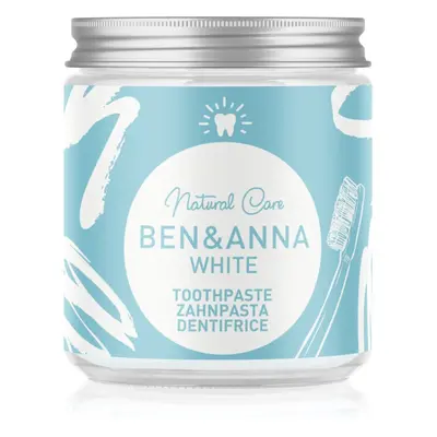 BEN&ANNA Natural Toothpaste White zubní pasta ve skleněné dóze s bělicím účinkem 100 ml