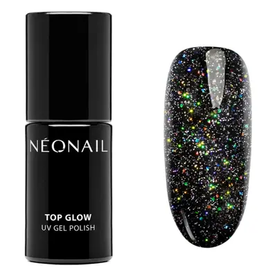 NEONAIL Top Glow gelový vrchní lak na nehty odstín Multicolor Holo 7,2 ml