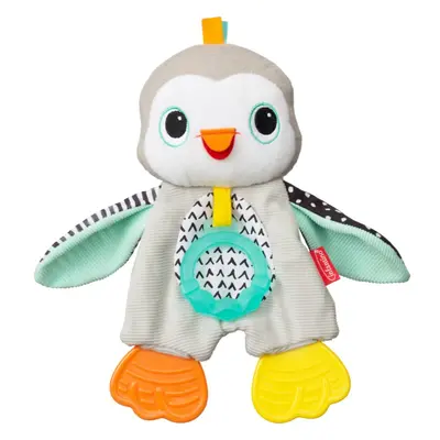 Infantino Cuddly Teether Penguin plyšová hračka s kousátkem 1 ks