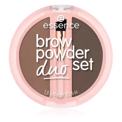 essence Brow Powder Duo set na obočí odstín 02 Medium 1.8 g