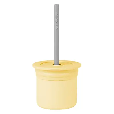 Minikoioi Sip+Snack Set jídelní sada pro děti Yellow / Grey 1 ks