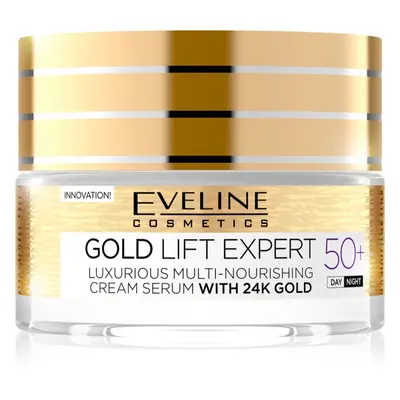 Eveline Cosmetics Gold Lift Expert denní a noční krém proti vráskám 50+ 50 ml