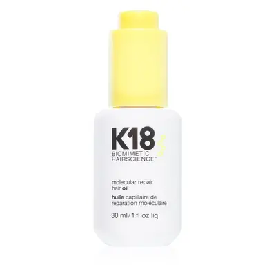 K18 Molecular Repair Hair Oil vyživující suchý olej pro poškozené a křehké vlasy 30 ml