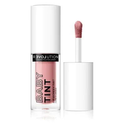 Revolution Relove Baby Tint tekutá tvářenka a lesk na rty odstín Baby 1.4 ml