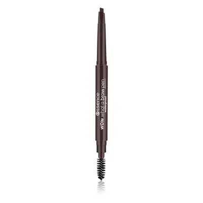 Essence WOW What a Brow tužka na obočí s kartáčkem odstín 04 Black-Brown 0,2 g