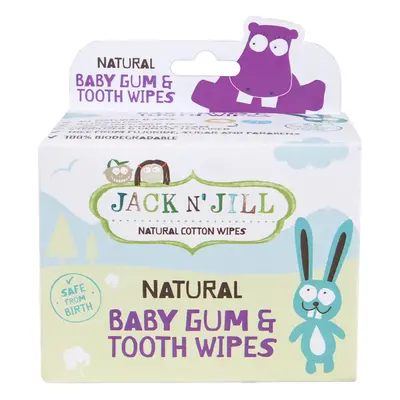 Jack N’ Jill Natural vlhčené ubrousky pro ochranu zubů a dásní 25 ks