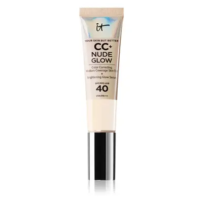 IT Cosmetics Your Skin But Better CC + Nude Glow make-up pro rozjasnění pleti SPF 40 odstín Fair