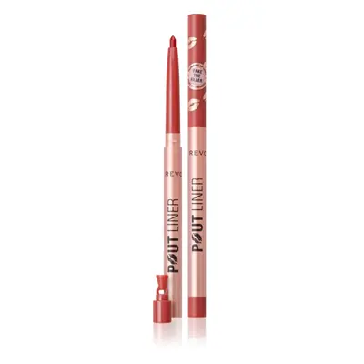 Makeup Revolution Pout Liner tužka na rty pro zvětšení objemu odstín Burnt Cherry Red 0.2 g