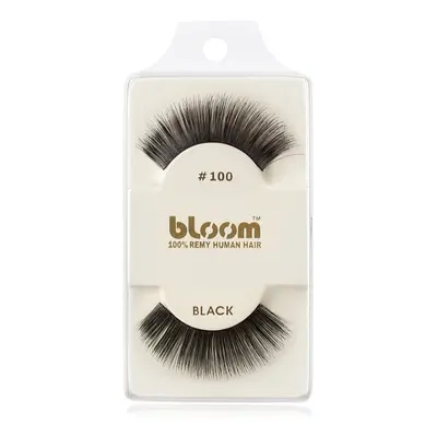 Bloom Natural nalepovací řasy z přírodních vlasů No. 100 (Black) 1 cm