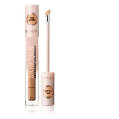 Makeup Revolution Skin Silk Under Eye Brightener & Concealer rozjasňující korektor odstín Tan Go