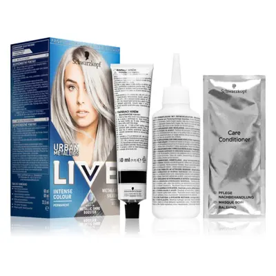 Schwarzkopf LIVE Urban Metallics permanentní barva na vlasy odstín U71 Metallic Silver 1 ks