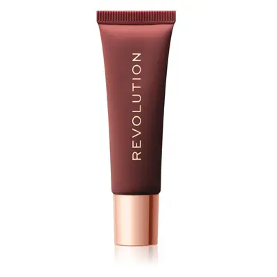 Makeup Revolution Juicy Peptide balzám na rty s peptidy odstín Nude Latte 8 ml